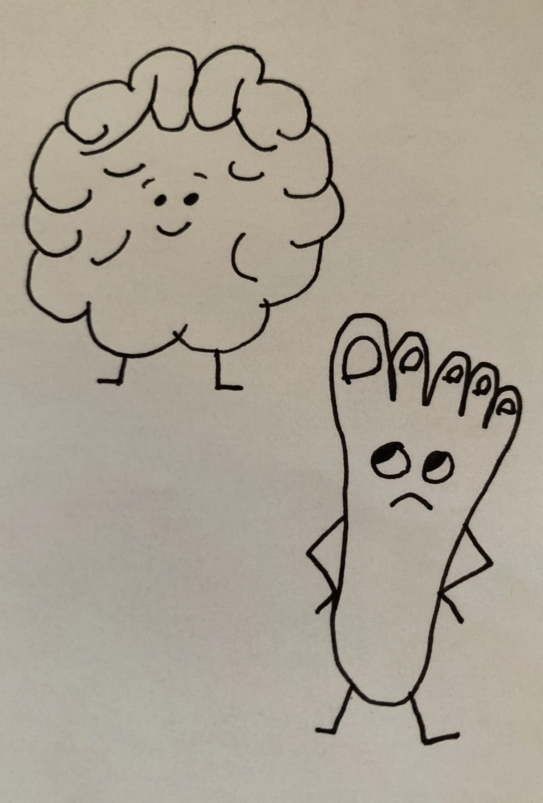 If They Were All One Part, Where Would the Body Be?  Or, I am a Foot