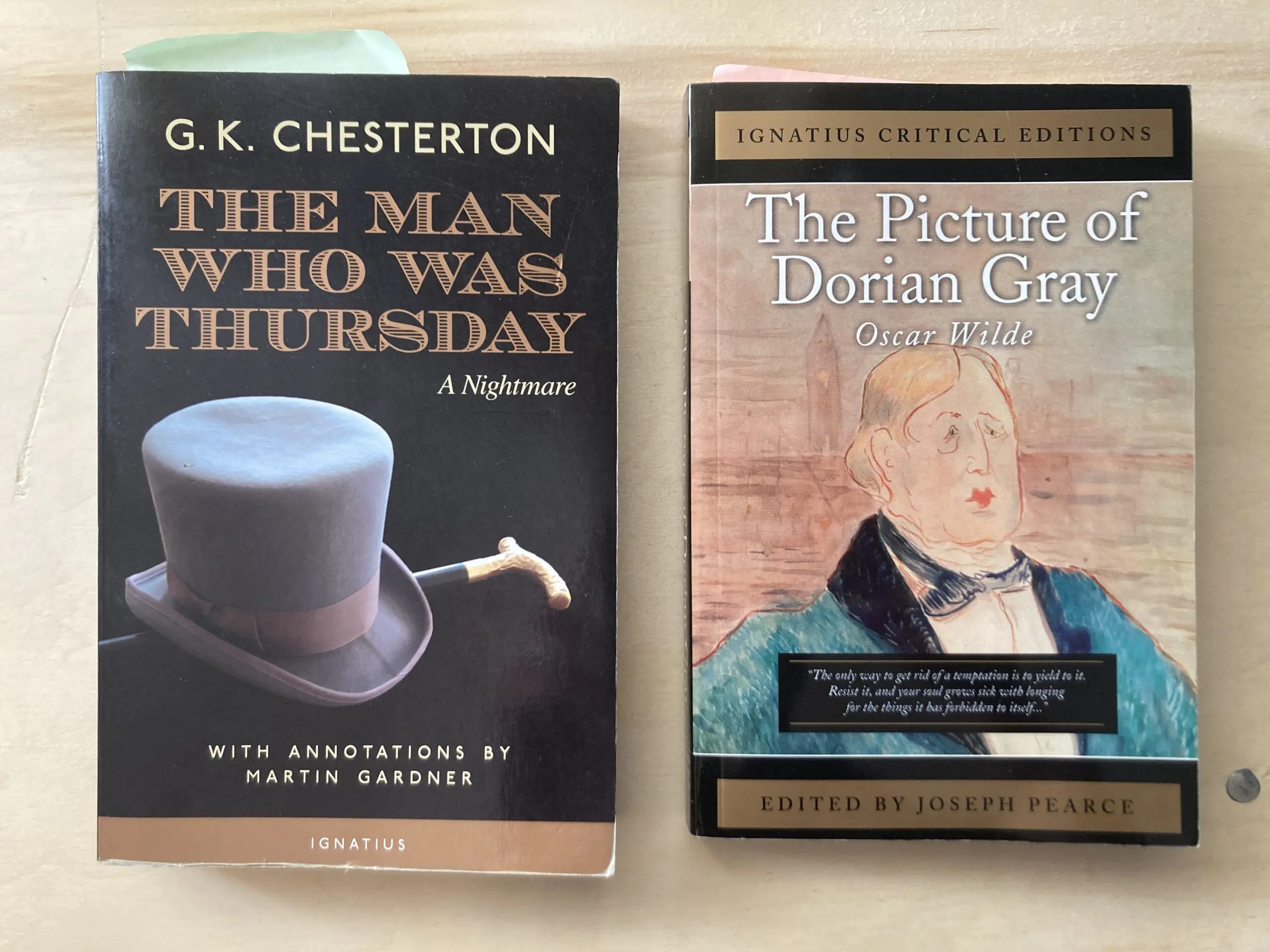 The Man Who Was Thursday vs. The Picture of Dorian Gray: An Exercise in Literature
