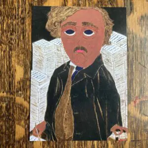 5 X 7 GK Chesterton Byzantine Folk Icon style Print