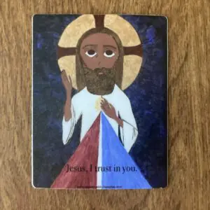 3 in X 2 in Divine Mercy Jesus Image sticker