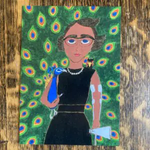 5 X 7 Flannery O'Connor Byzantine Folk Icon style Print